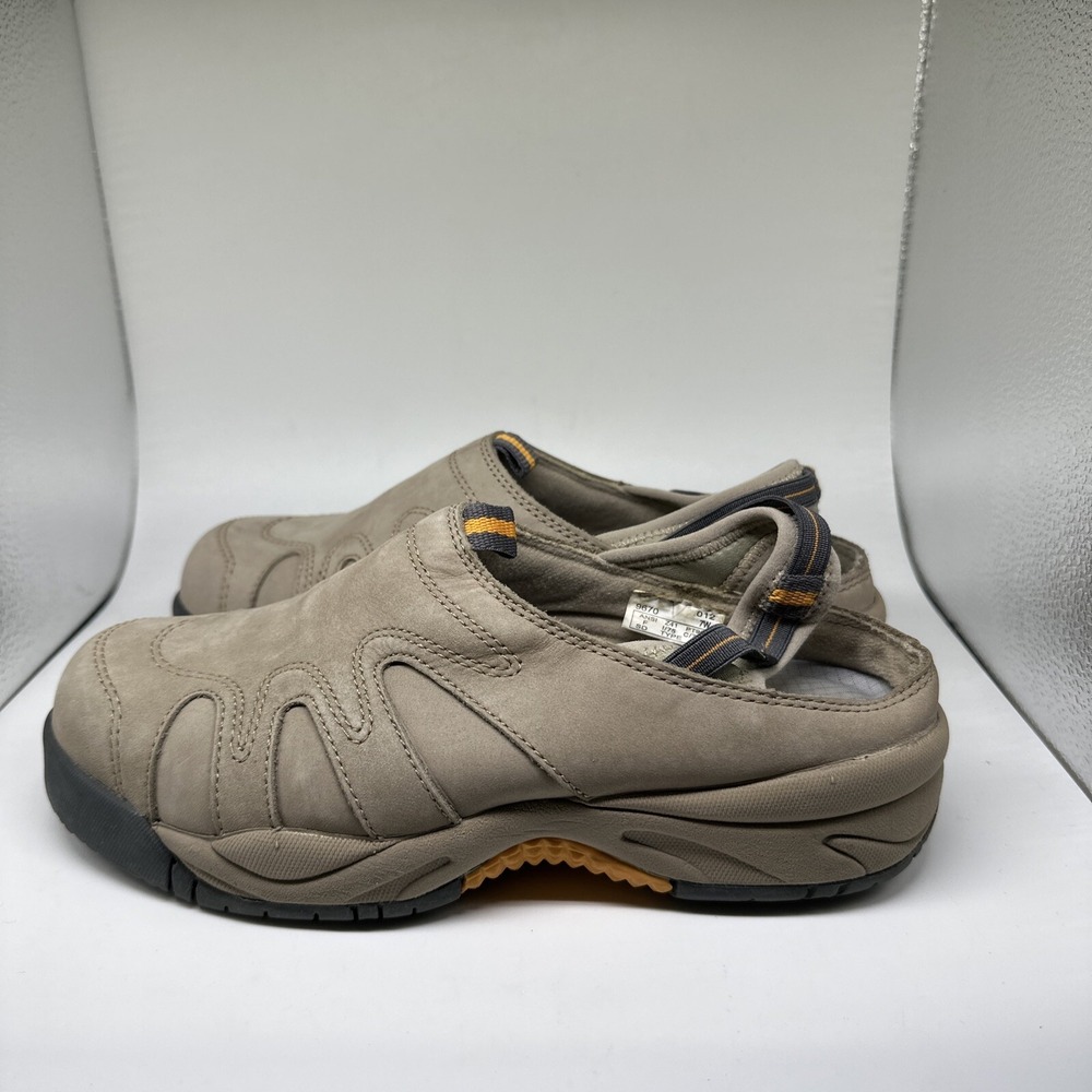 Wm's 7W Iron Age E.S.D. Chip-Tec Tan Suede Steel Toe Slingback WORK SHOES